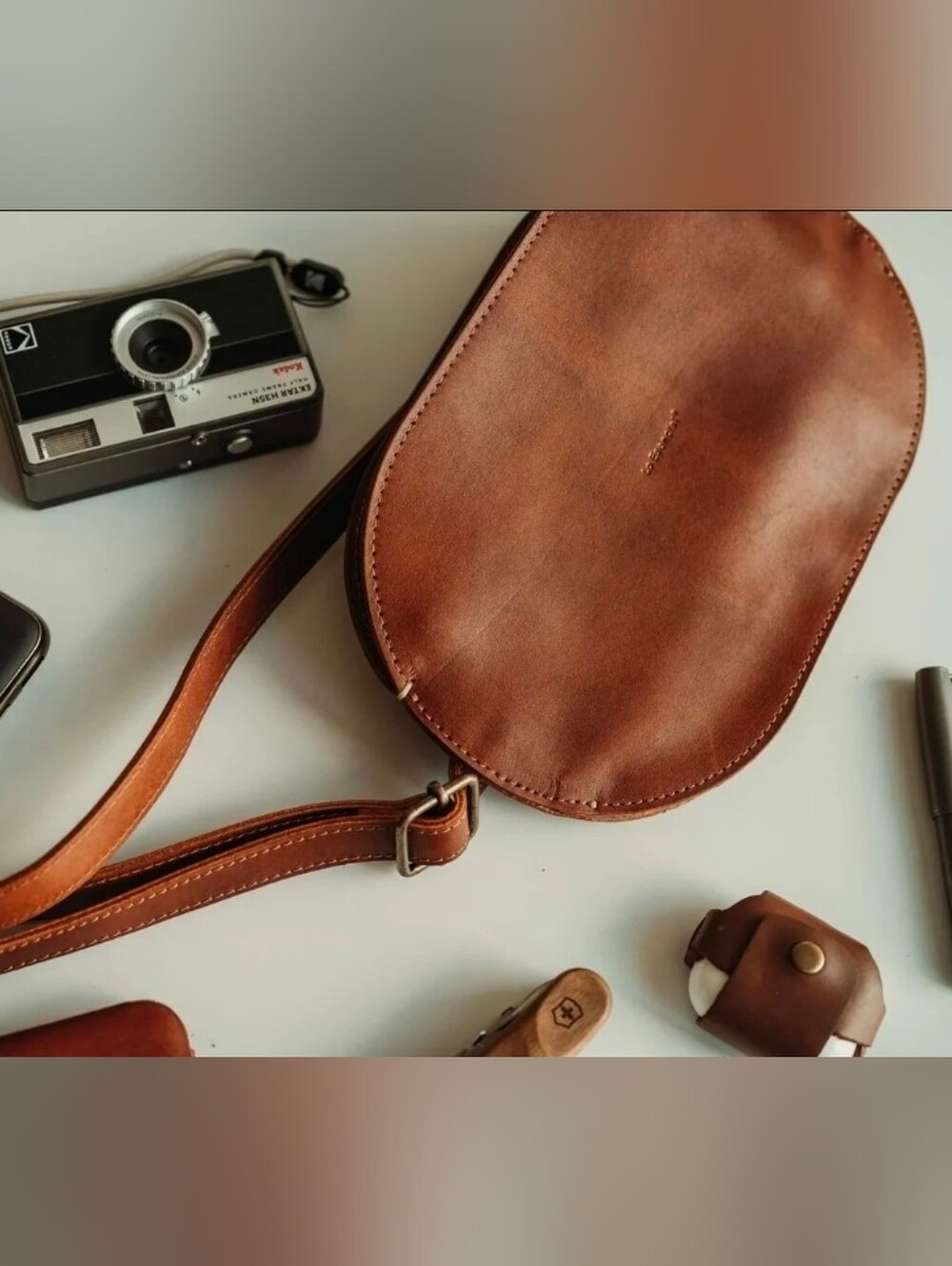 New Crossbody Belt Bag Cool Mexican Designer Leather Sling  Waist Chest or Back
